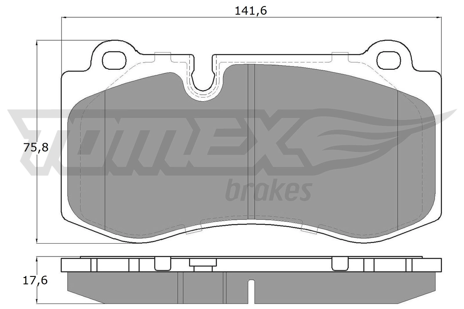 Brake Pad Set, disc brake (TX 16-87)