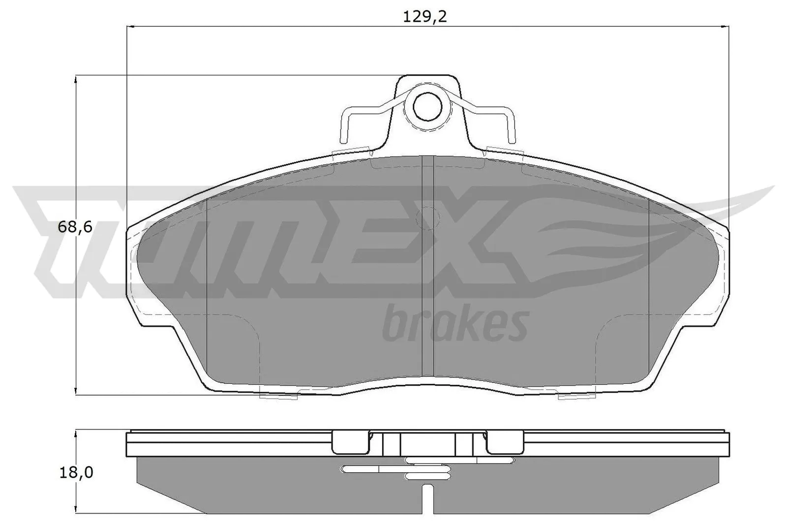 Brake Pad Set, disc brake (TX 15-40)