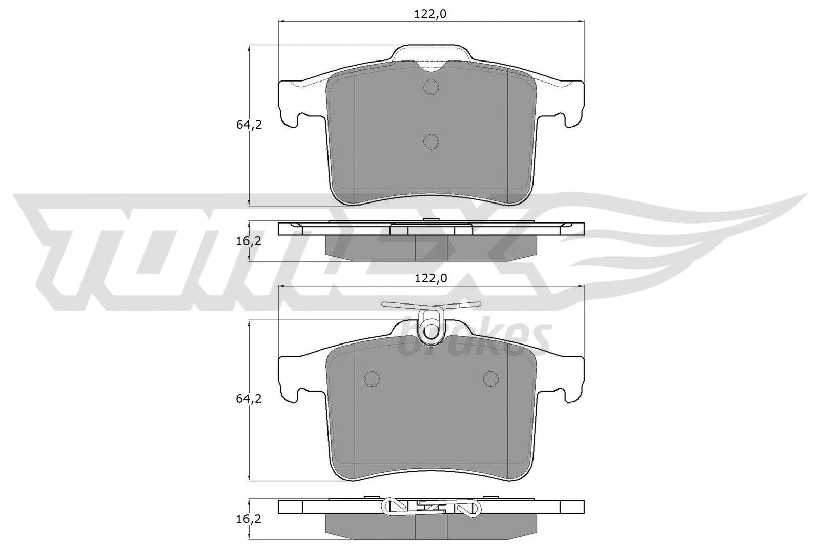 Brake Pad Set, disc brake (TX 18-56)