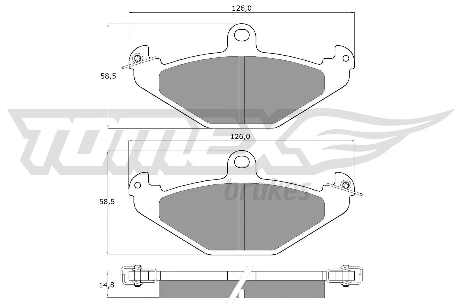 Brake Pad Set, disc brake (TX 12-37)