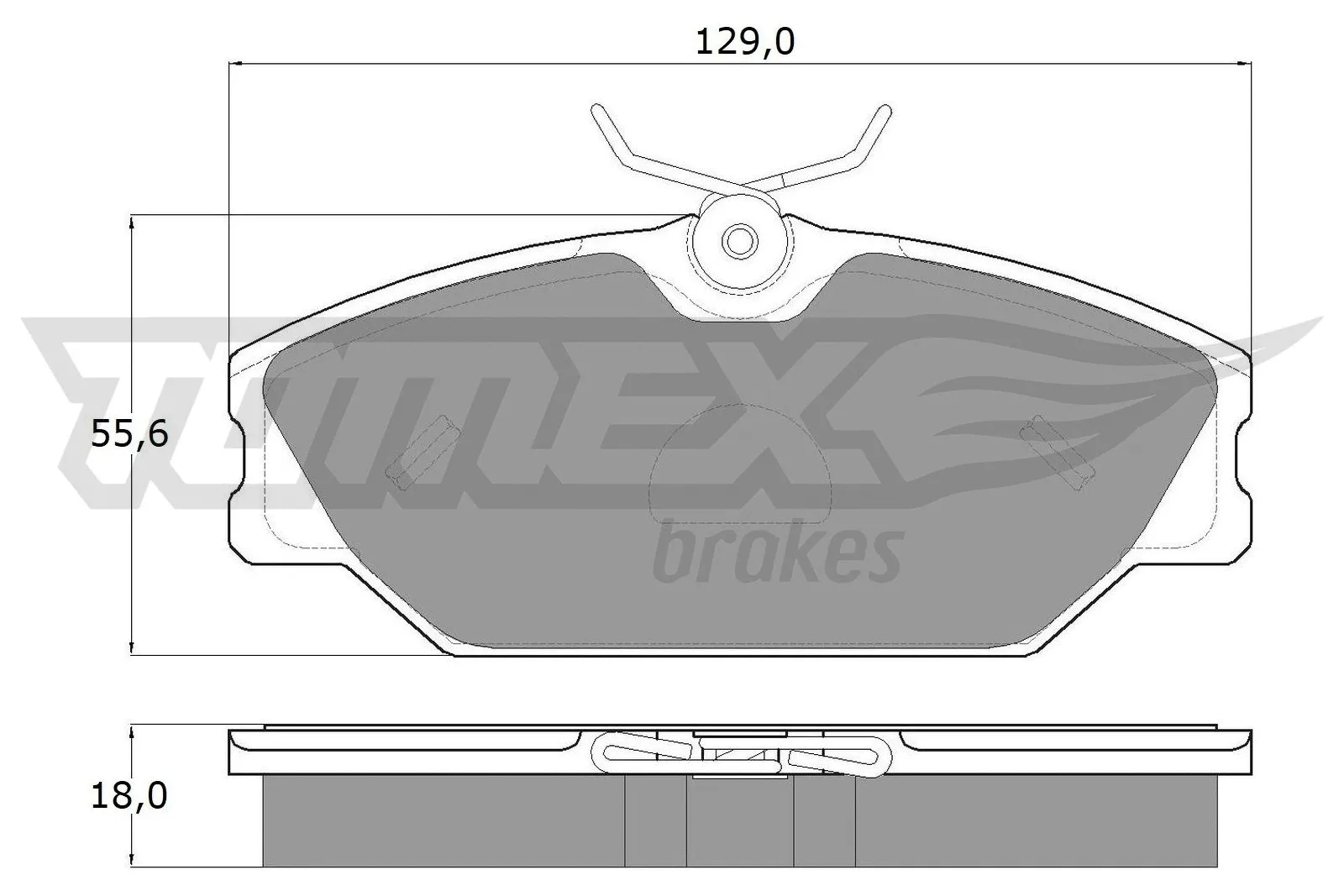 Brake Pad Set, disc brake (TX 10-761)