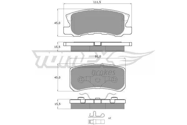 Brake Pad Set, disc brake