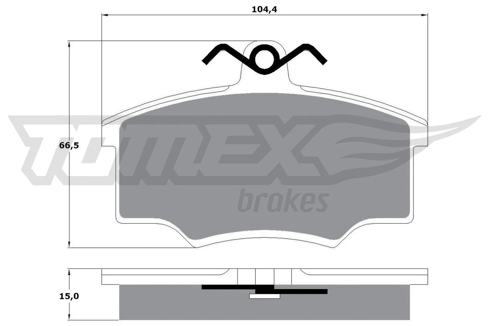 Brake Pad Set, disc brake (TX 10-58)