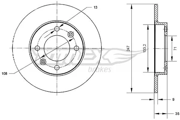 Brake Disc (TX 70-58)