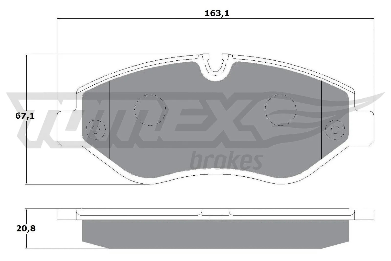 Brake Pad Set, disc brake (TX 14-25)