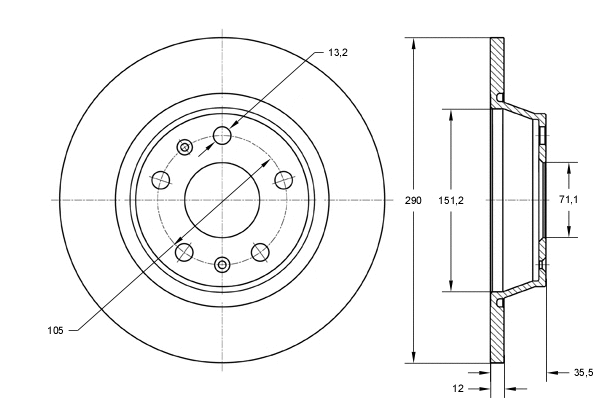 Brake Disc (TX 72-33)