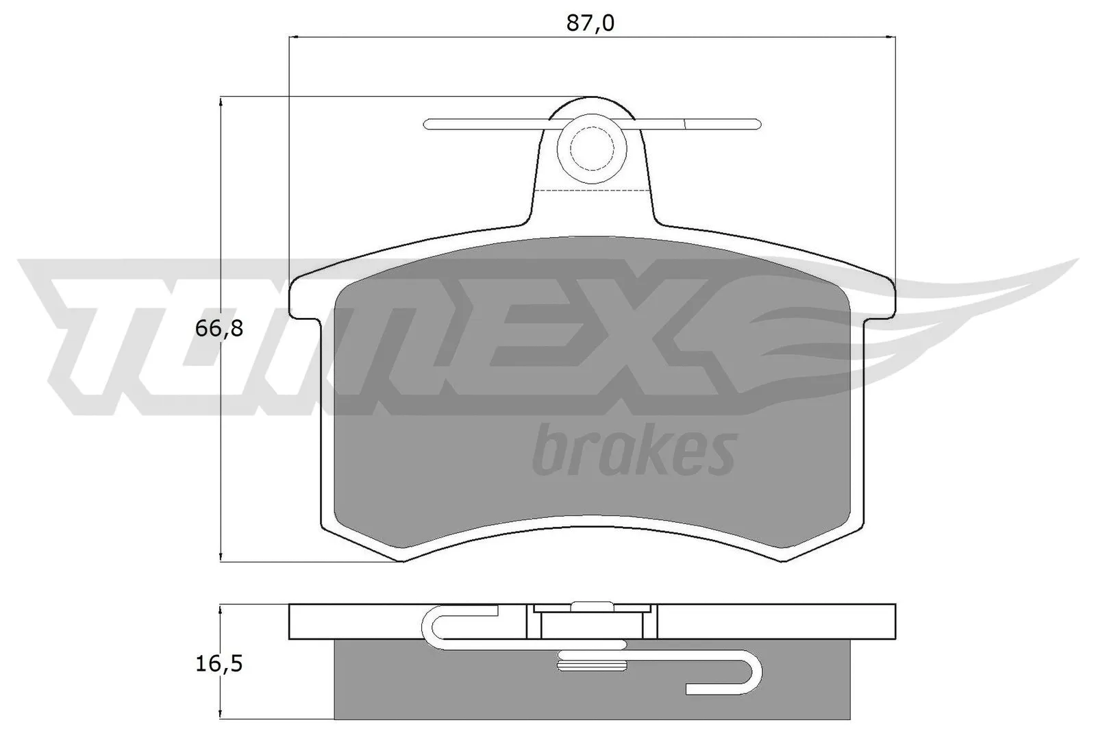 Brake Pad Set, disc brake (TX 10-62)