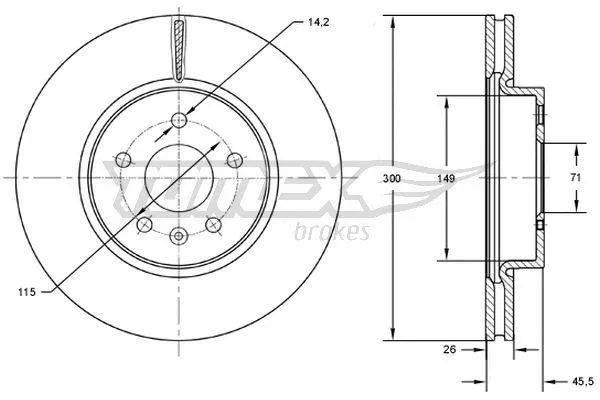 Brake Disc (TX 72-53)