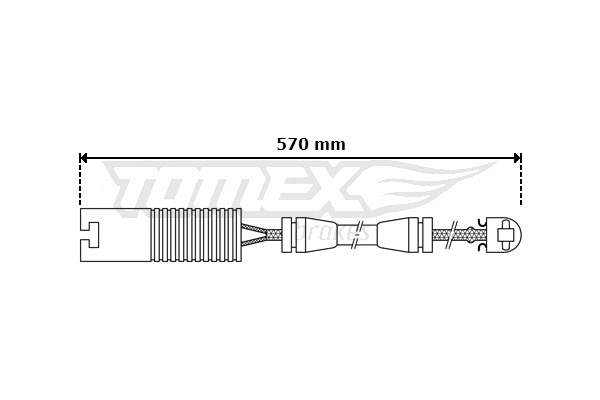 Warning Contact, brake pad wear (TX 30-31)
