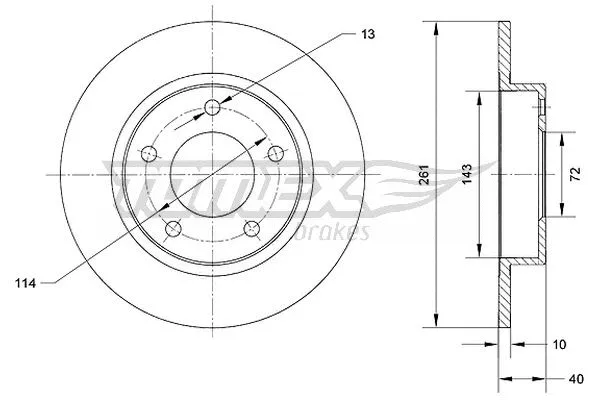 Brake Disc (TX 70-67)