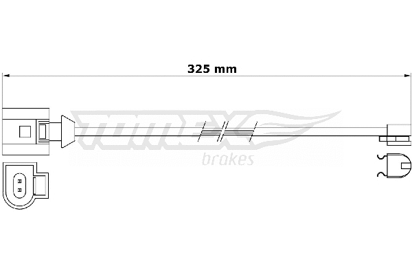 Warning Contact, brake pad wear (TX 31-26)