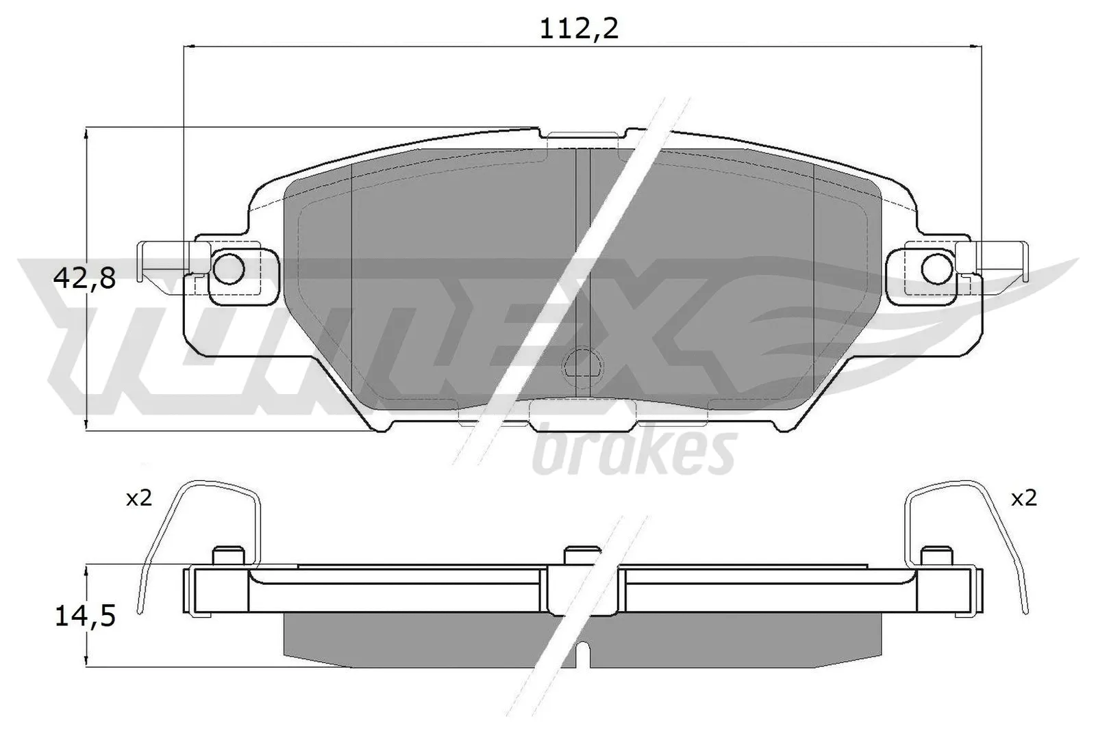 Brake Pad Set, disc brake (TX 18-31)