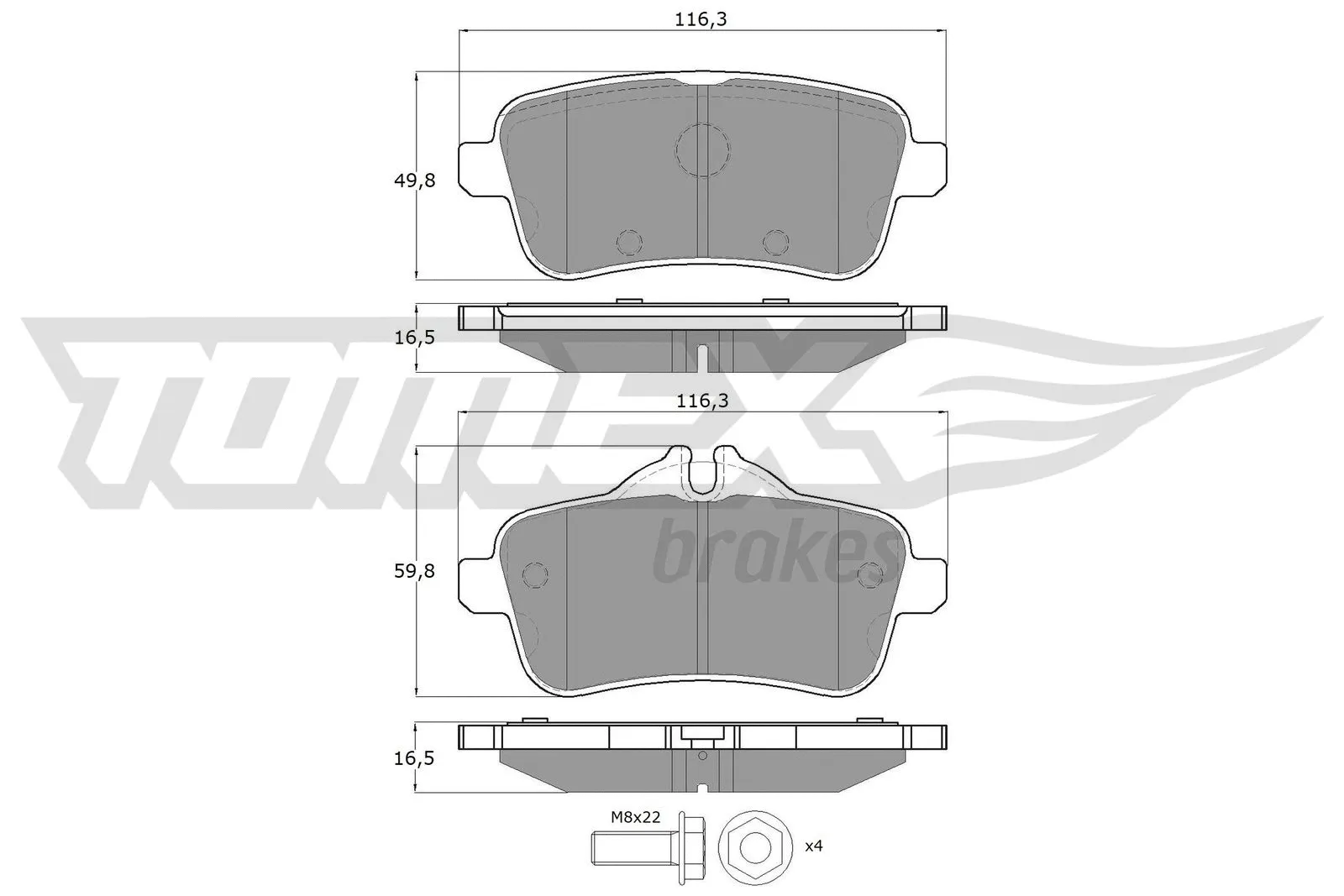 Brake Pad Set, disc brake (TX 18-79)