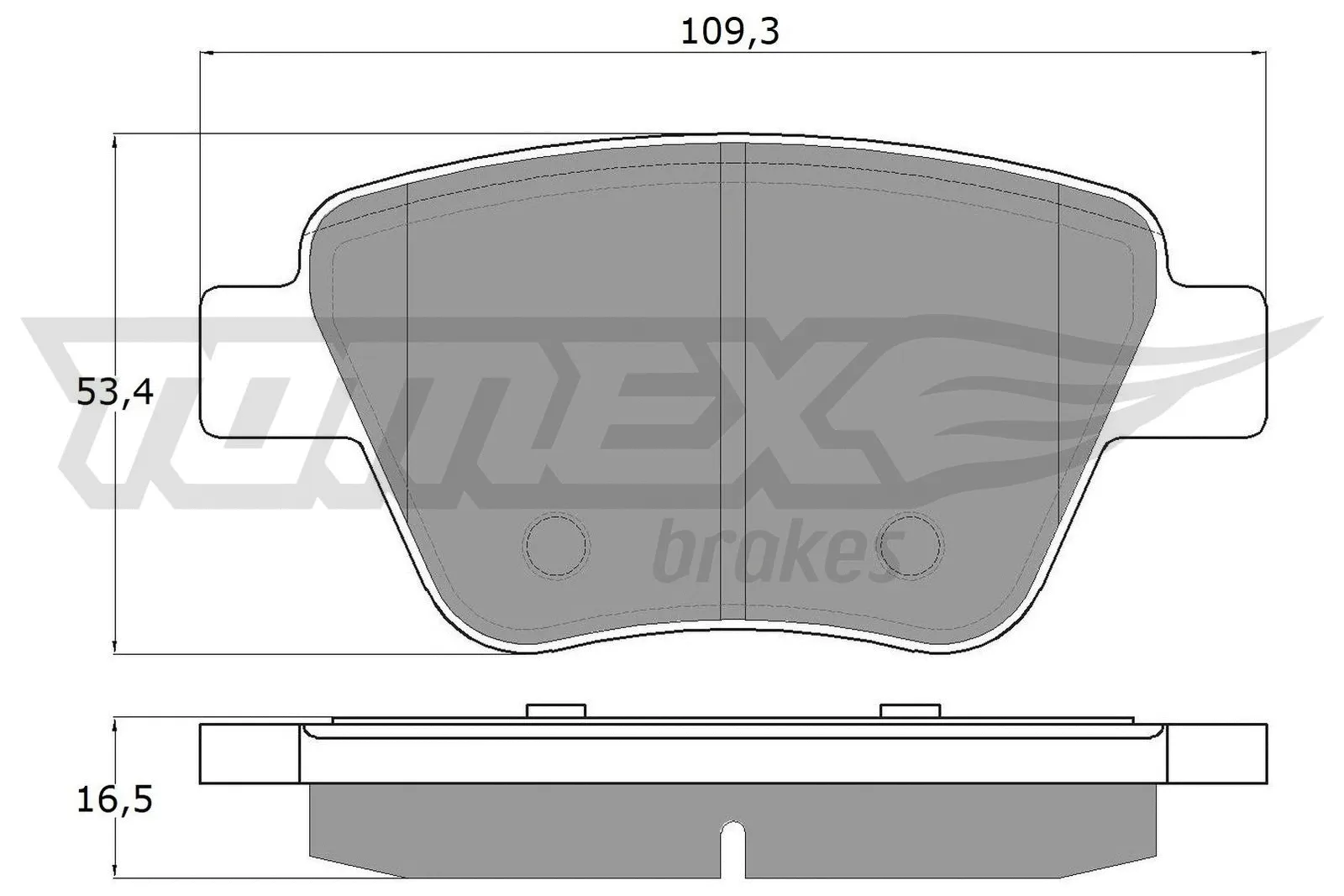 Brake Pad Set, disc brake (TX 16-59)