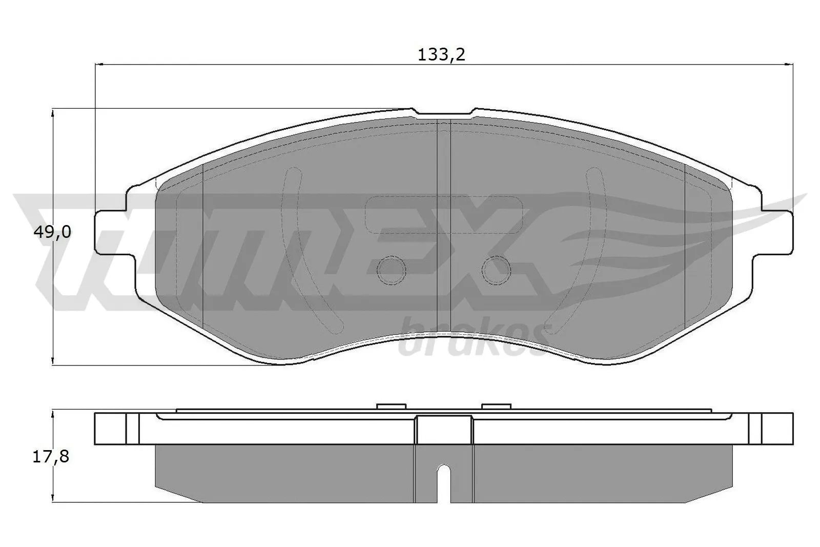 Brake Pad Set, disc brake (TX 14-22)