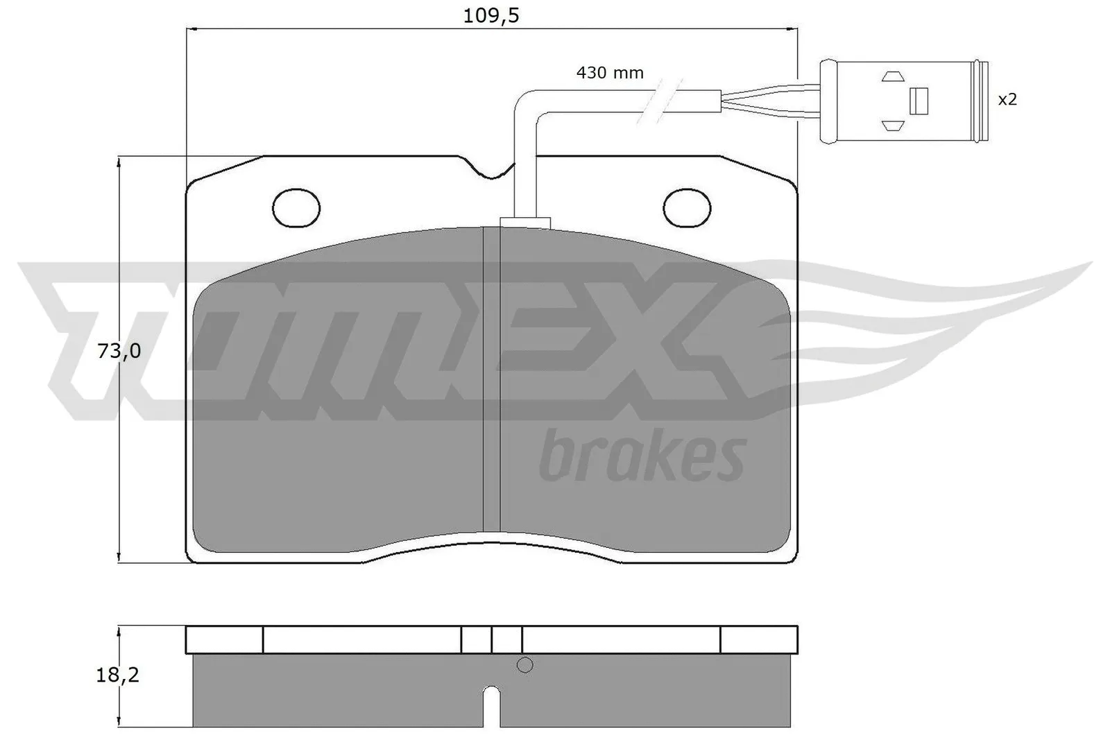 Brake Pad Set, disc brake (TX 11-40)