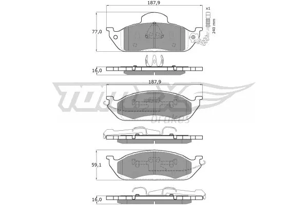 Brake Pad Set, disc brake