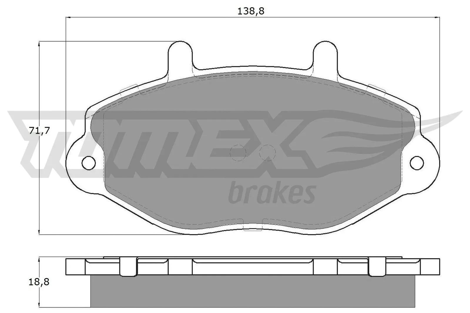 Brake Pad Set, disc brake (TX 11-92)