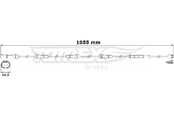 Warning Contact, brake pad wear (TX 31-31)