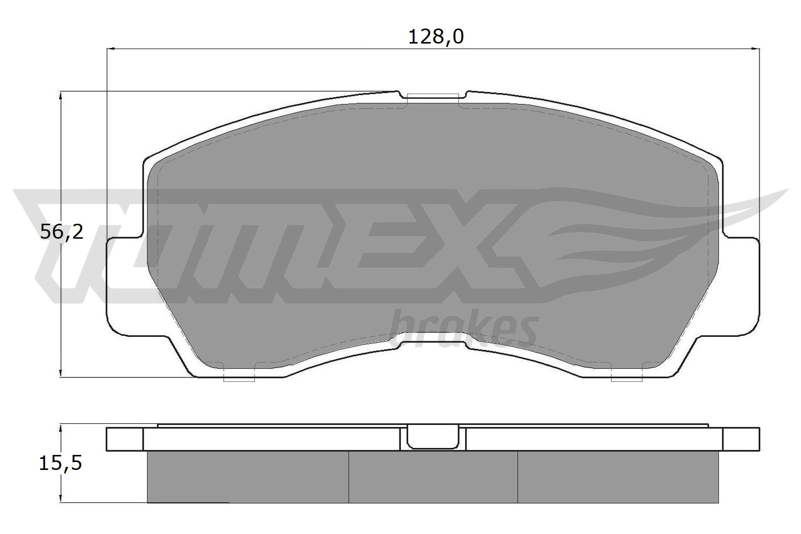 Brake Pad Set, disc brake (TX 11-45)
