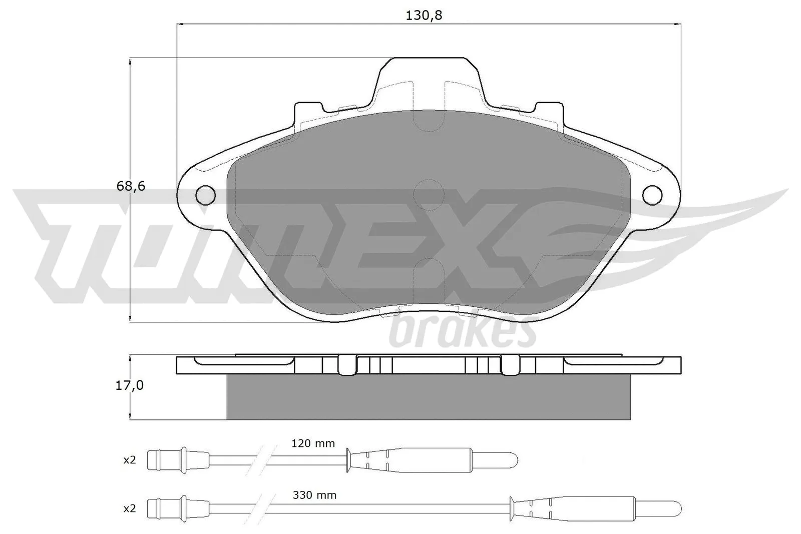 Brake Pad Set, disc brake (TX 13-45)