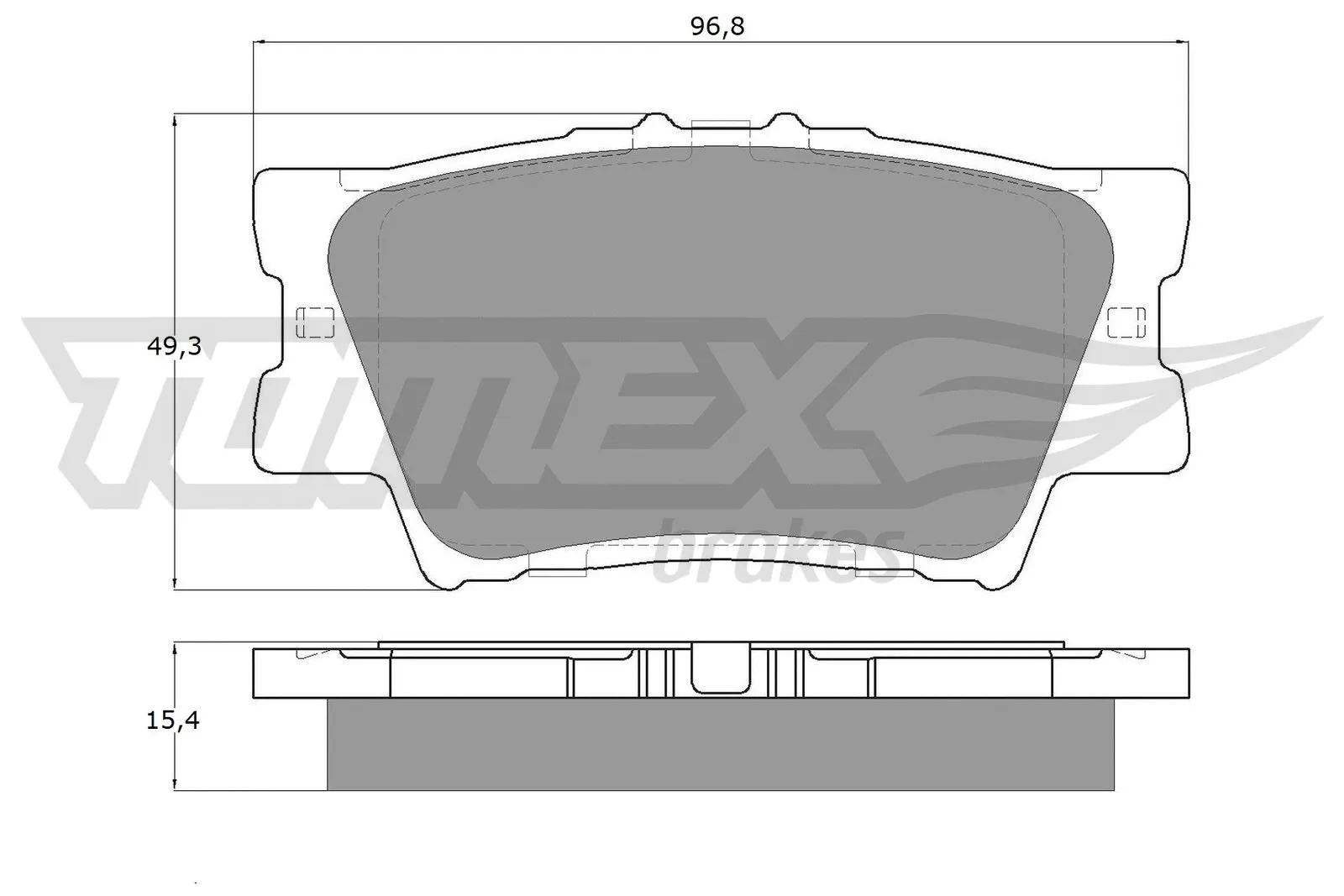 Brake Pad Set, disc brake (TX 15-73)