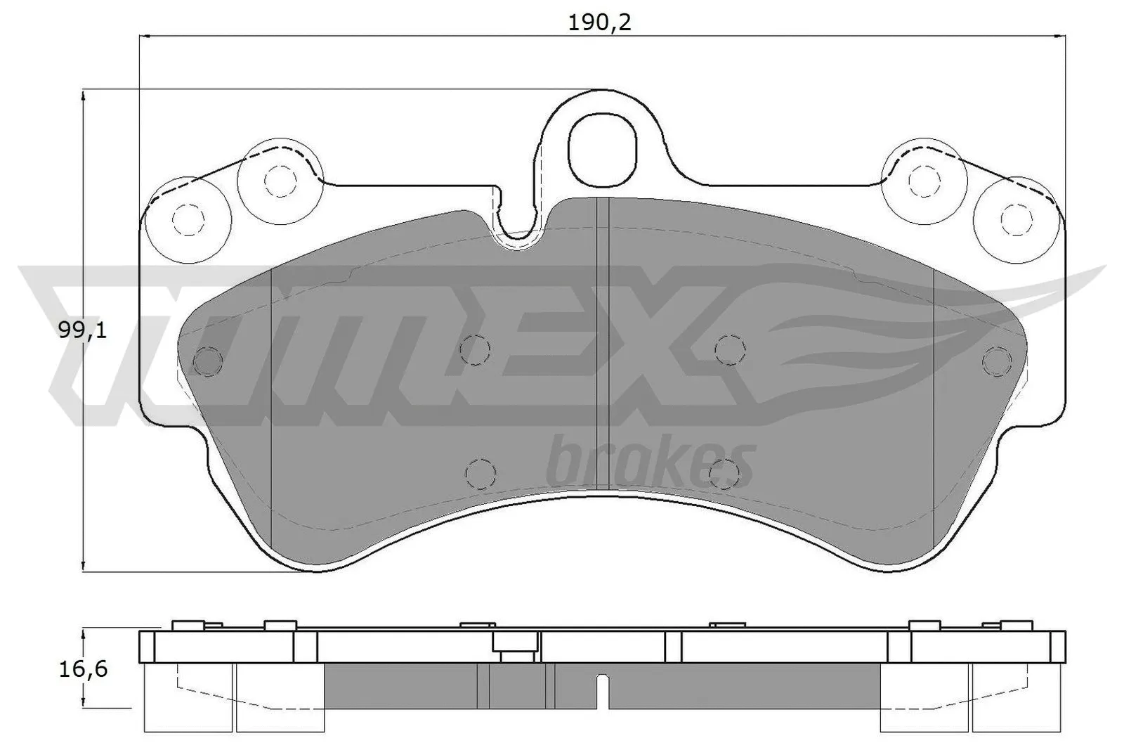Brake Pad Set, disc brake (TX 15-16)