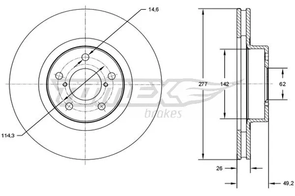 Brake Disc (TX 72-83)