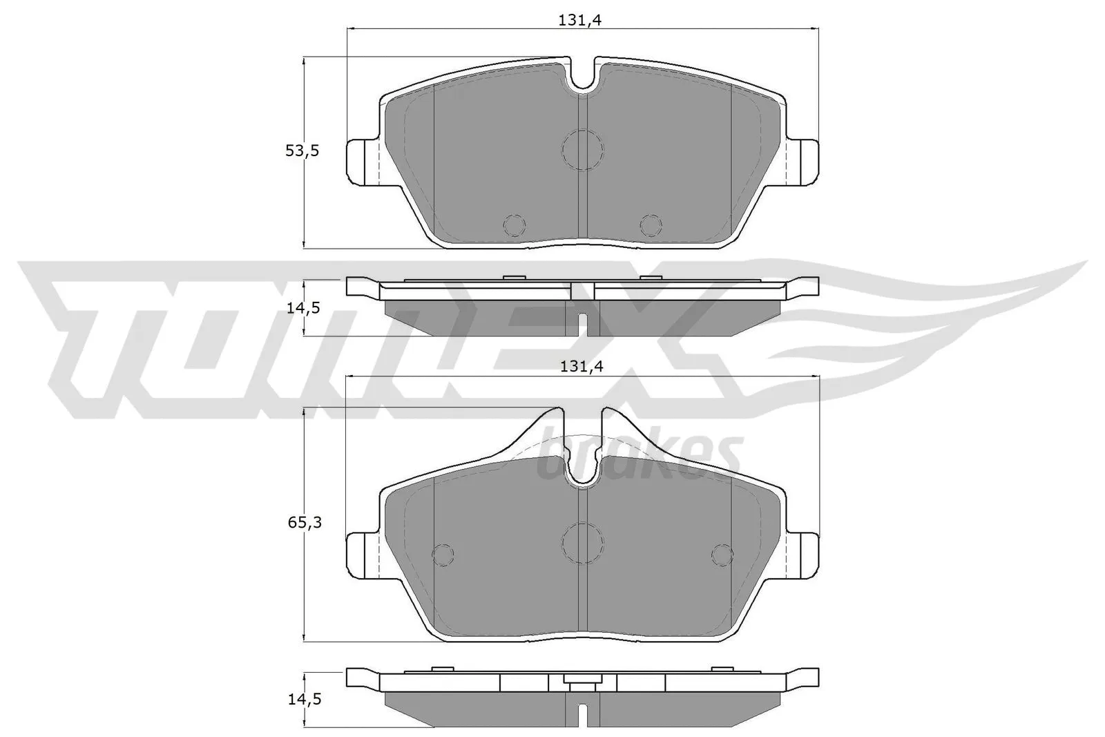 Brake Pad Set, disc brake (TX 14-331)