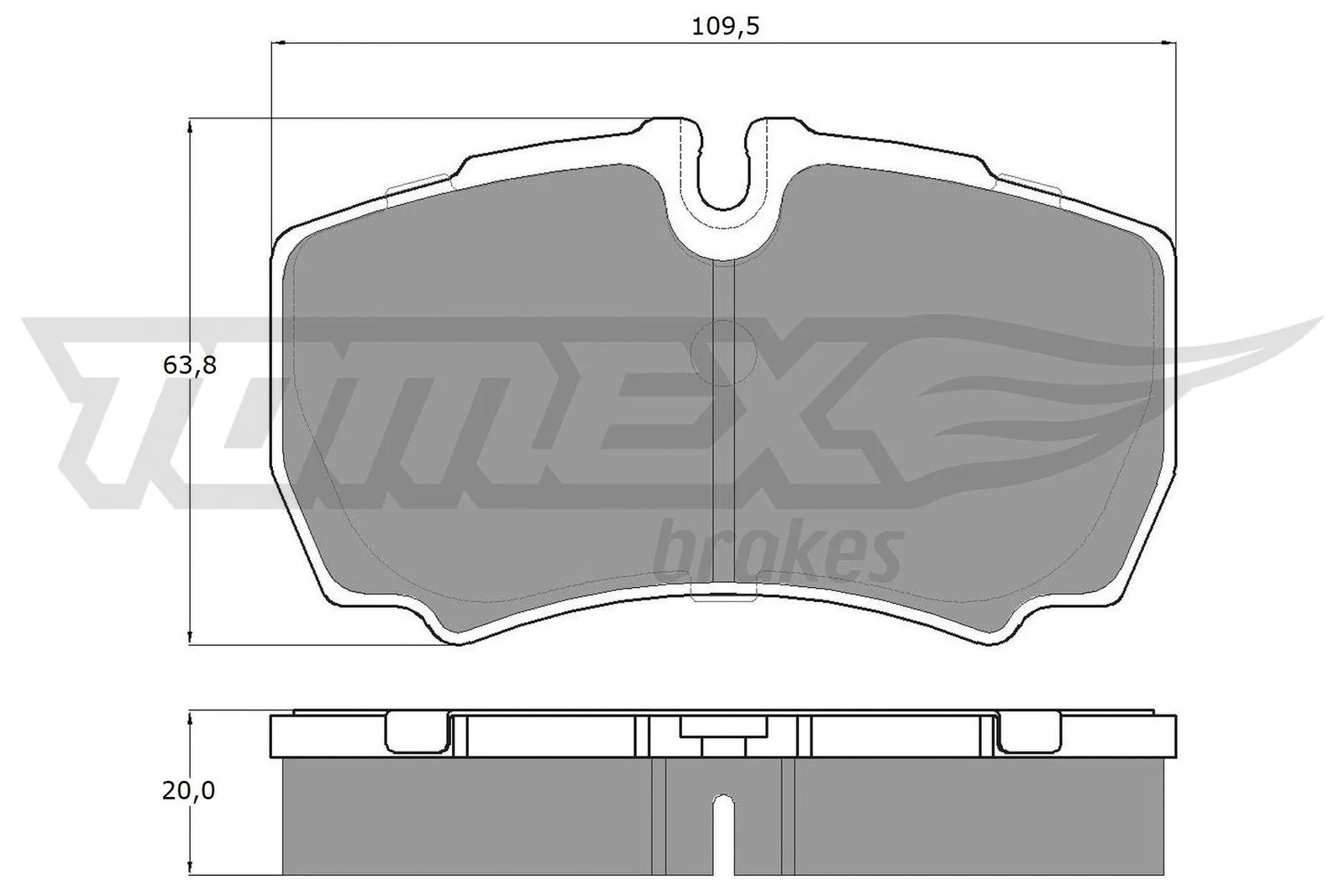Brake Pad Set, disc brake (TX 15-11)