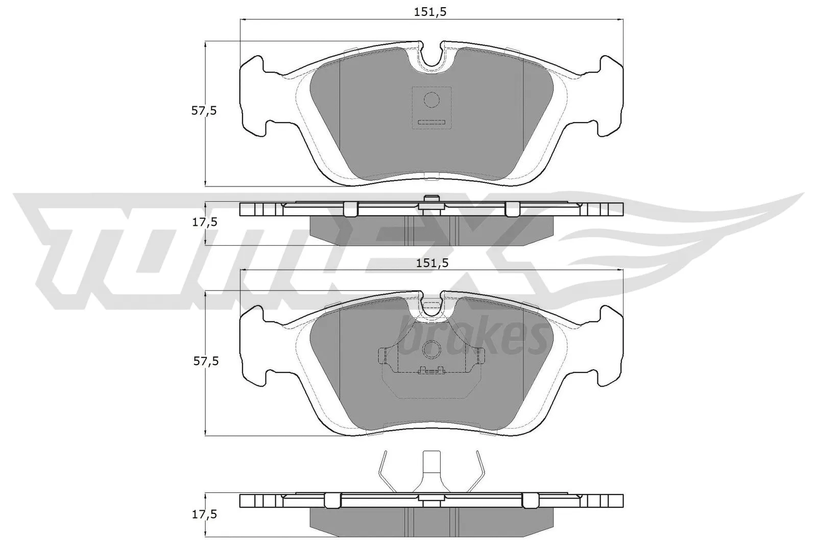Brake Pad Set, disc brake (TX 12-05)