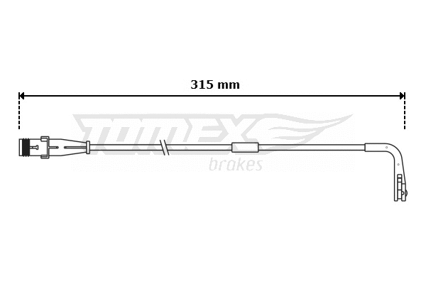 Warning Contact, brake pad wear (TX 30-94)
