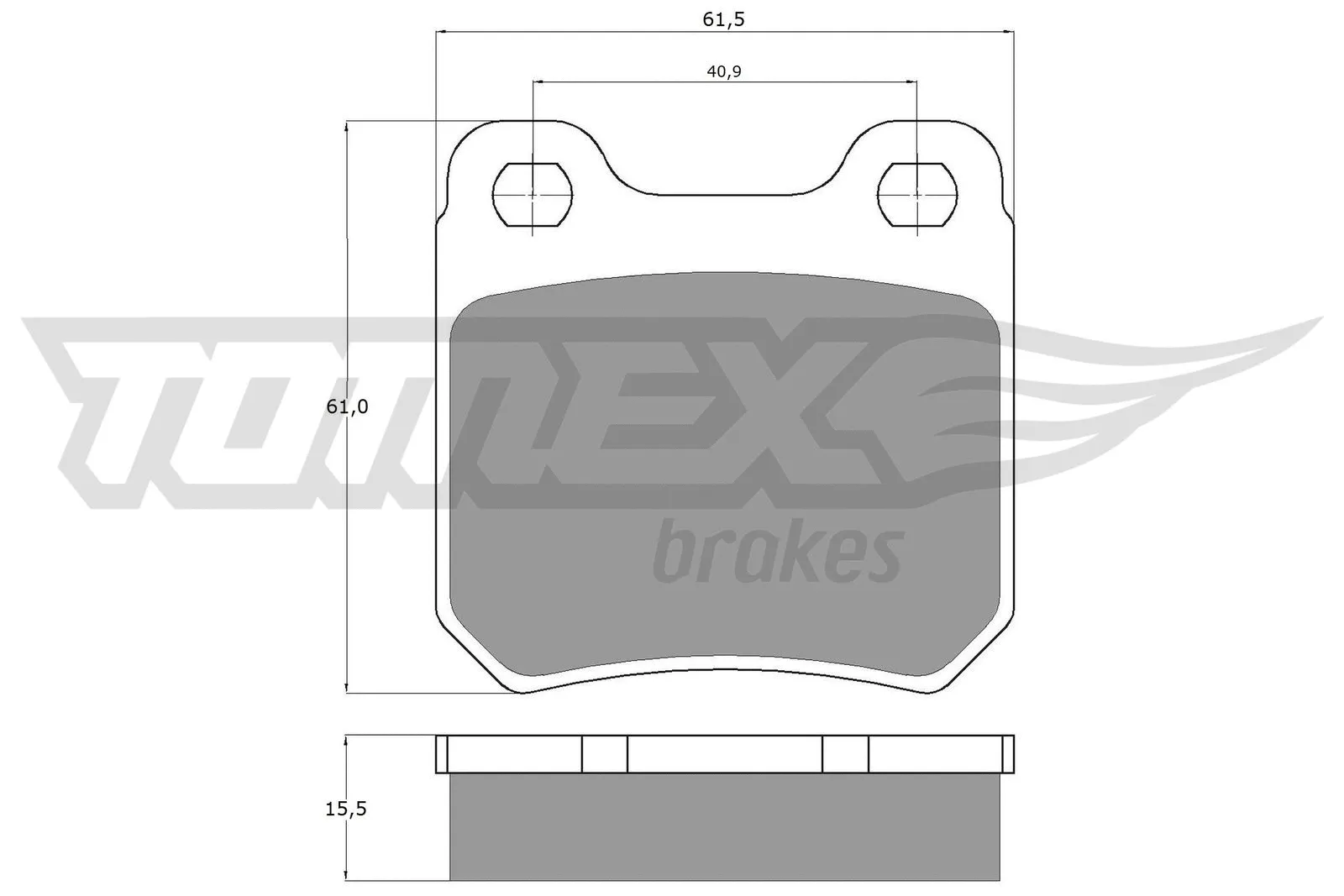 Brake Pad Set, disc brake (TX 11-61)
