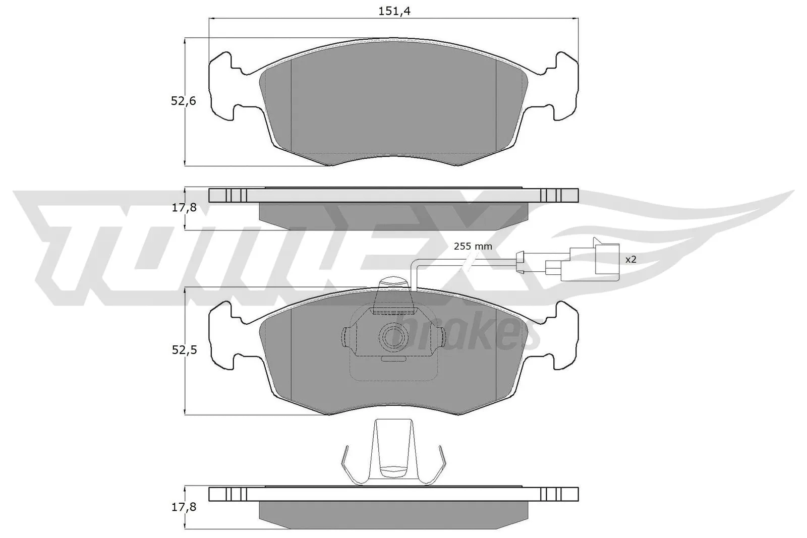 Brake Pad Set, disc brake (TX 14-11)