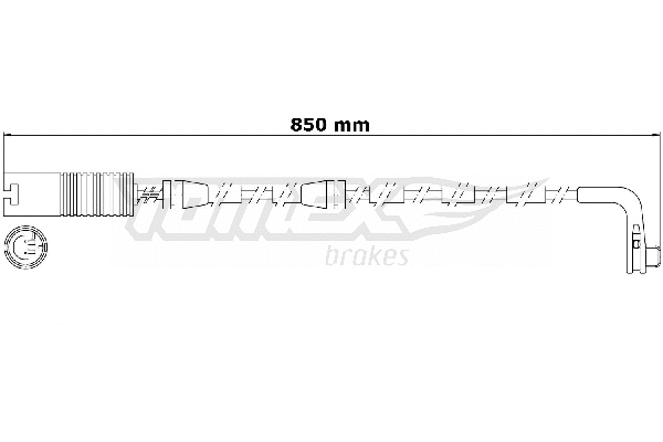 Warning Contact, brake pad wear (TX 30-80)