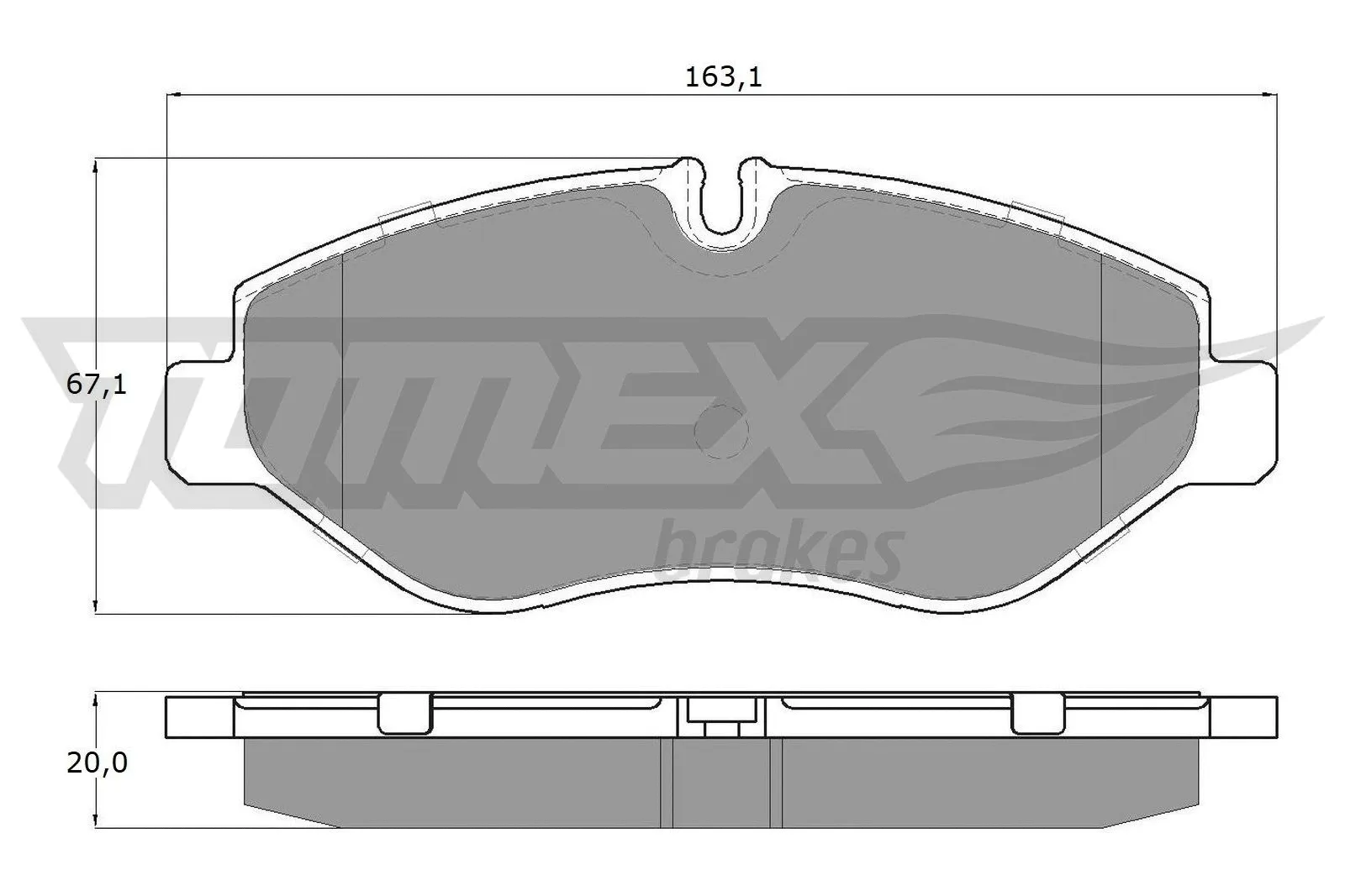 Brake Pad Set, disc brake (TX 15-86)
