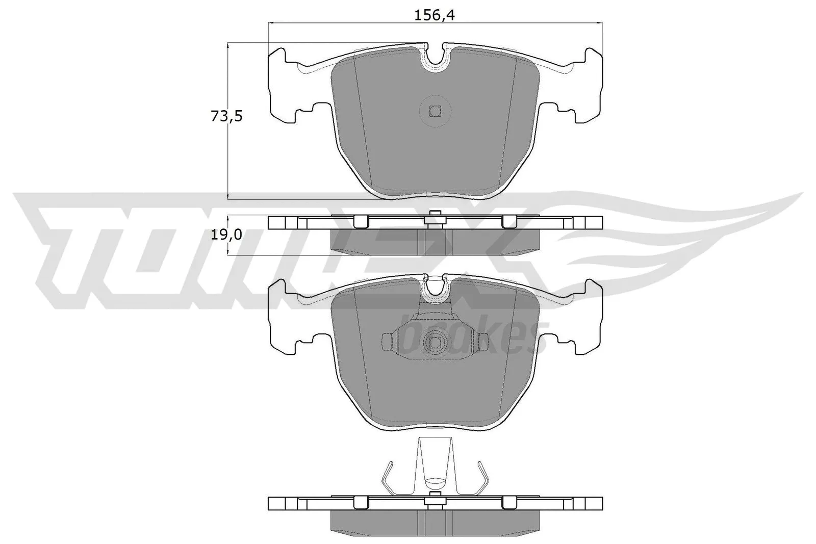 Brake Pad Set, disc brake (TX 13-23)