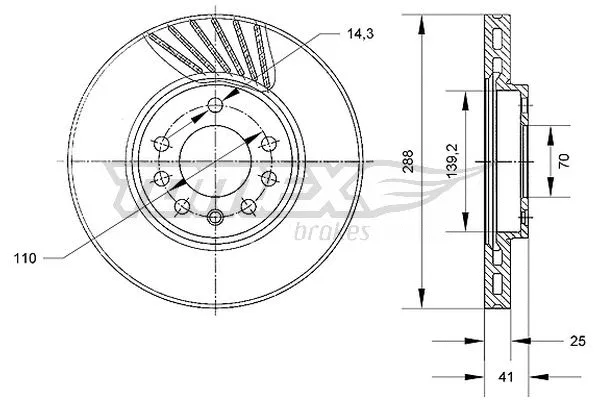 Brake Disc (TX 70-55)