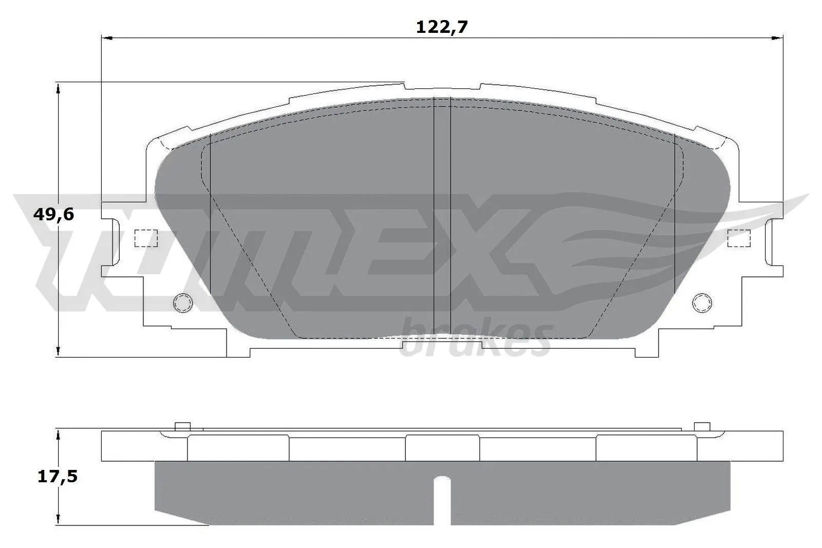 Brake Pad Set, disc brake (TX 16-09)