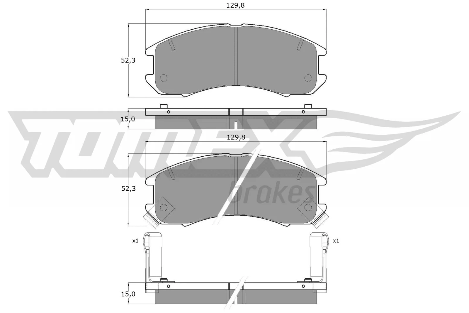 Brake Pad Set, disc brake (TX 10-56)
