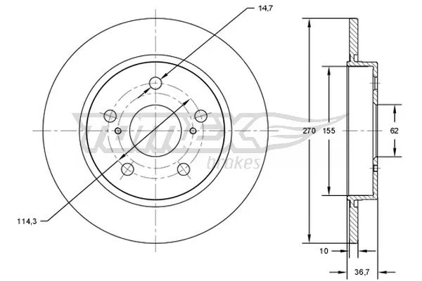 Brake Disc (TX 72-00)