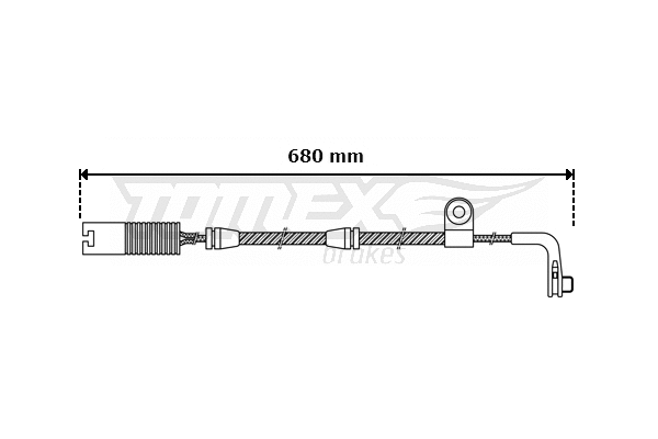 Warning Contact, brake pad wear (TX 30-46)