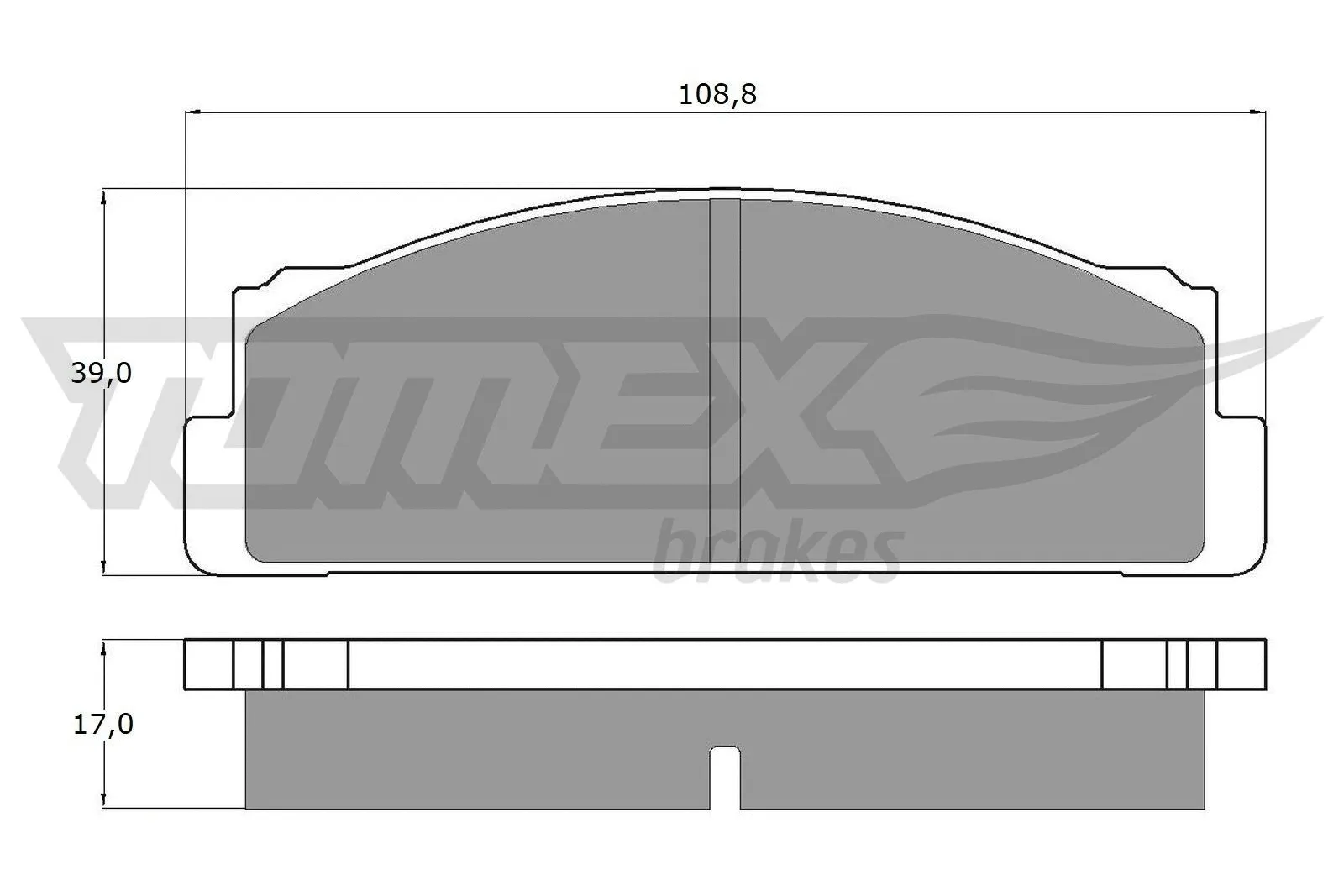 Brake Pad Set, disc brake (TX 10-23)