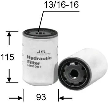 Filter, operating hydraulics (HC0007)