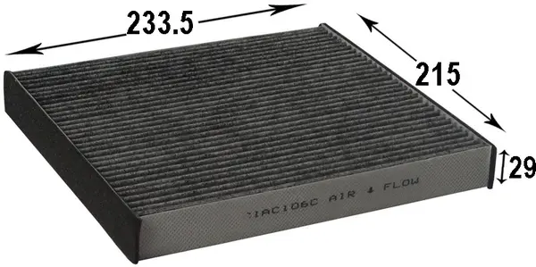 Filter, cabin air (AC106C)