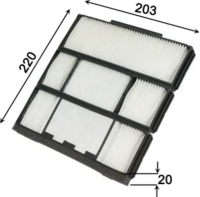 Filter, cabin air (AC1501)