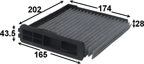 Filter, cabin air (AC208C)