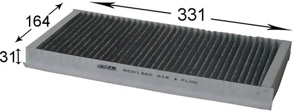Filter, cabin air (AC0136C)