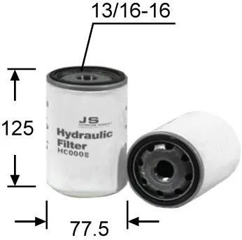 Filter, operating hydraulics (HC0008)