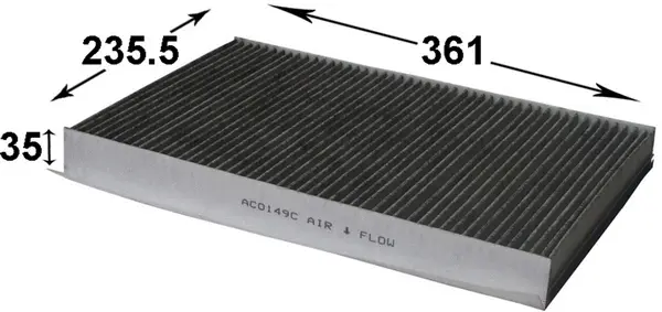 Filter, cabin air (AC0149C)
